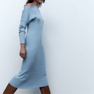 asymmetric long sleeve zara dress